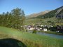 P1140466 am fruehen Morgen ist das Wetter im Engadin brilliant, die Farben sehr intensiv, die Luft kuehl und klar