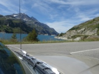 DSC09687  Der Stausee nach dem Dorf Val d'Isère