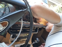 20220811 094757  Fehler gefunden: Stecker am gestern reparierten Umschalter der Tanks nicht richtig eingesteckt... Und er springt freudig an :-)