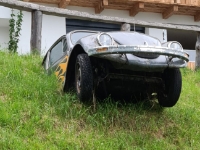 beim Einparkieren dieses VW Käfers ist etwas schief gelaufen...