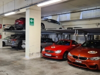 in der Tiefgarage des Hotels